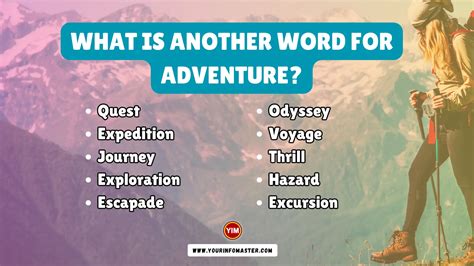 ADVENTURE Synonyms: 86 Similar and Opposite Words.